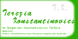 terezia konstantinovics business card